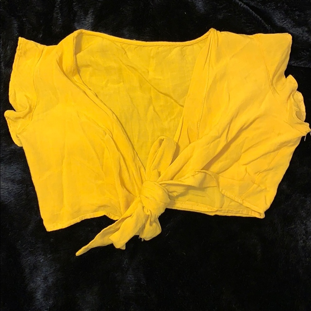 Tie front crop top